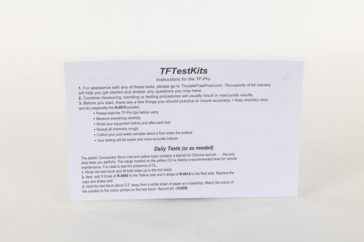 TF-Pro Instruction Card